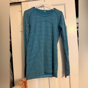 lululemon athletica Blue Long Sleeve Top